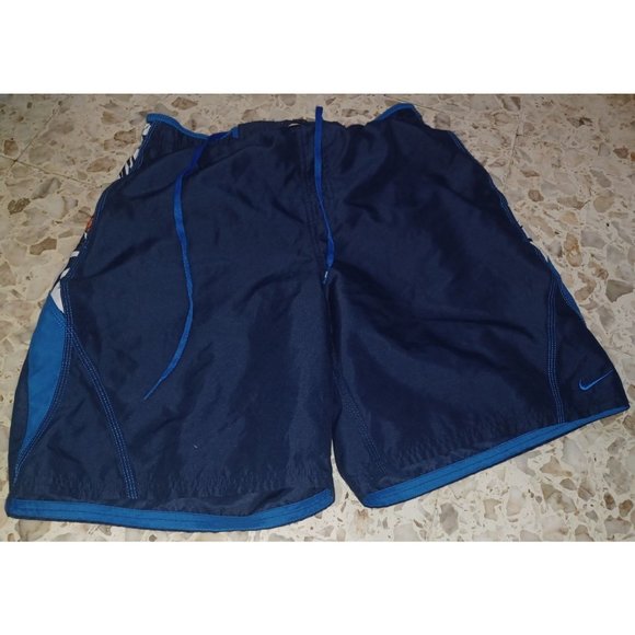 Nike Men's Swim Trunks Large Blue & Multi-Color - Picture 1 of 5